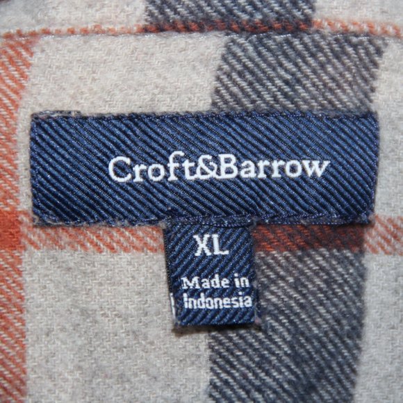 E.T. Vintage Patched Flannel Adult XL unisex Distressed Plaid One of a Kind - Picture 7 of 8